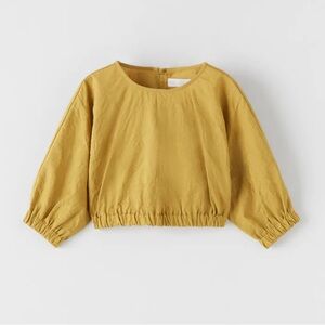 ZARA - Girls Crop Top / Mustard color